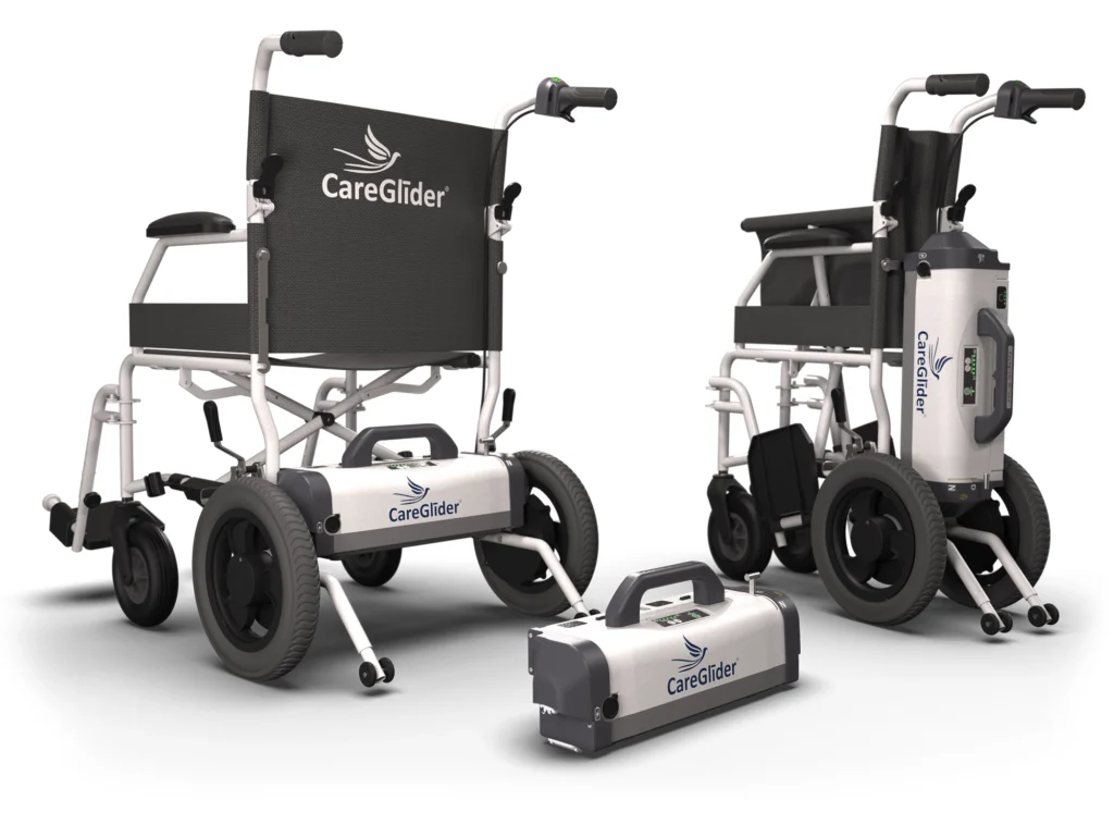 caregiver powered mobility chair