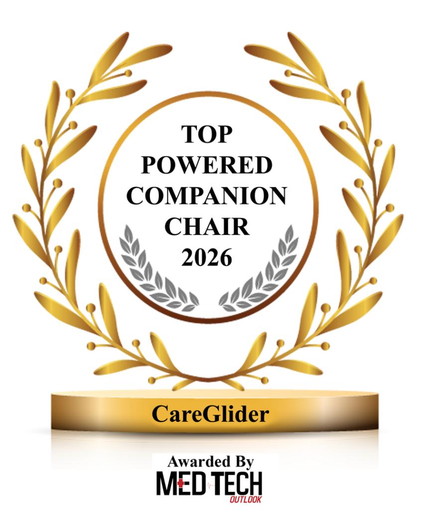MedTech Outlook Top Powered Companion Chair 2026 award for CareGlīder