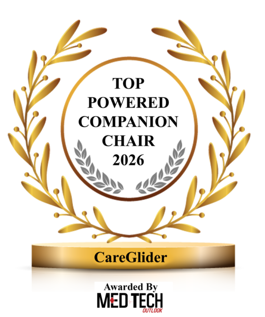 MedTech Outlook Top Powered Companion Chair 2026 award for CareGlīder