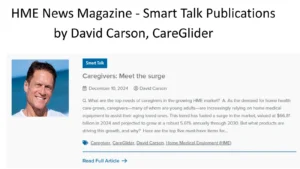 HME News Smart Talk preview for Caregivers: Meet the Surge by David Carson
